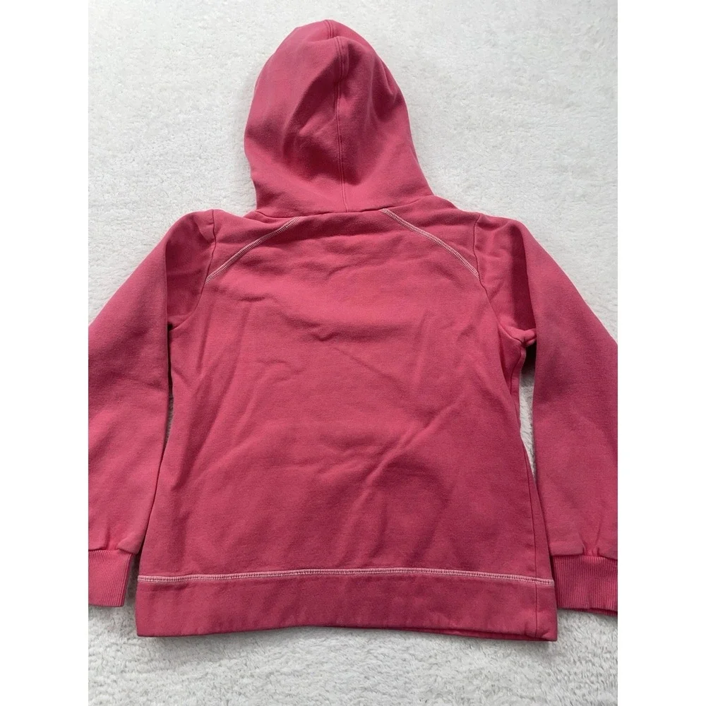 VTG Nike‎ Hoodie Womens Large Pink Embroidered Check Swoosh Pullover Y2K